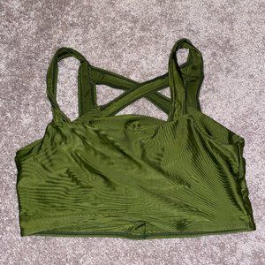 Olive Green Bikini Top